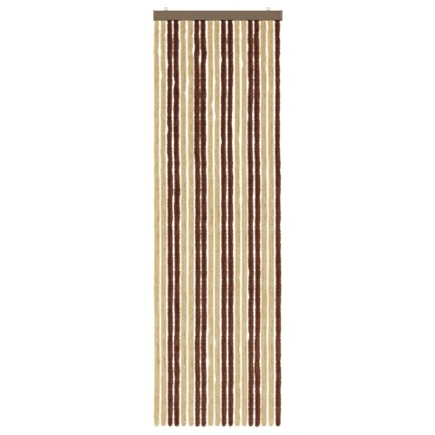 VidaXL Firanka owadobojna z chenillu Brązowy i beżowy 56 x 185 cm