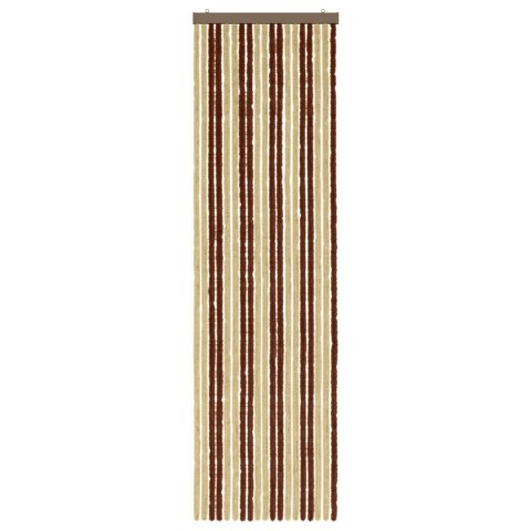 VidaXL Firanka owadobojna z chenillu Brązowy i beżowy 56 x 200 cm
