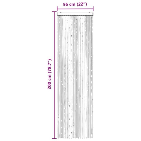 VidaXL Firanka owadobojna z chenillu Brązowy i beżowy 56 x 200 cm