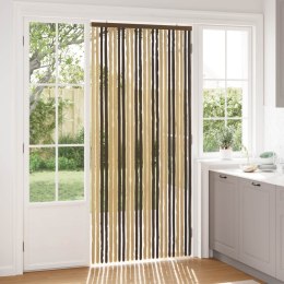VidaXL Firanka owadobojna z chenillu Ciemny brąz i beż 100 x 220 cm