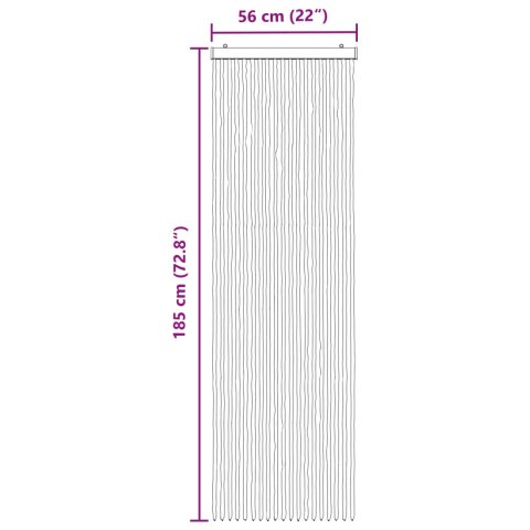 VidaXL Firanka owadobojna z chenillu Szary i czarny 56 x 185 cm