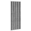 VidaXL Firanka owadobojna z chenillu Szary i czarny 90 x 220 cm