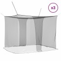 SIATKA NA KOMARY MOSKITIERA DO ŁÓŻKA 3 SZT. CZARNA