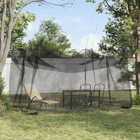 VidaXL Siatka na komary do ogrodu 156 Czarny 3 x 4,5 x 2,5 m Poliester