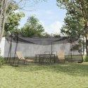 VidaXL Siatka na komary do ogrodu 156 Czarny 3 x 6 x 2,5 m Poliester