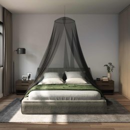 VidaXL Siatka przeciw komarom na łóżko 156 siatka Czarny Ø56 x 220 cm