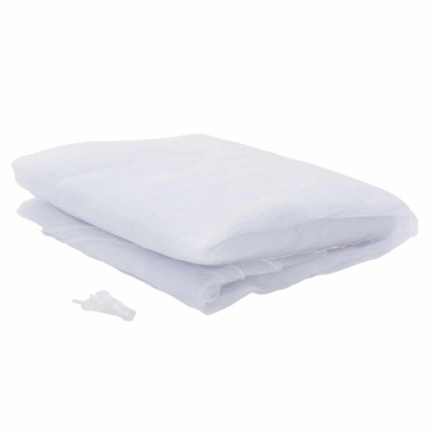 VidaXL Siatka przeciw komarom na łóżko 3 pcs 156 siatka Biały