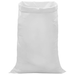 WORKI NA GRUZ OGRODOWE BIAŁE MOCNE NA ODPADY 50 SZT. BIAŁY 80X125CM
