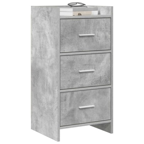 BUFET BETONOWY SZARY 40X36X80CM DREWNO INŻYNIERYJNE