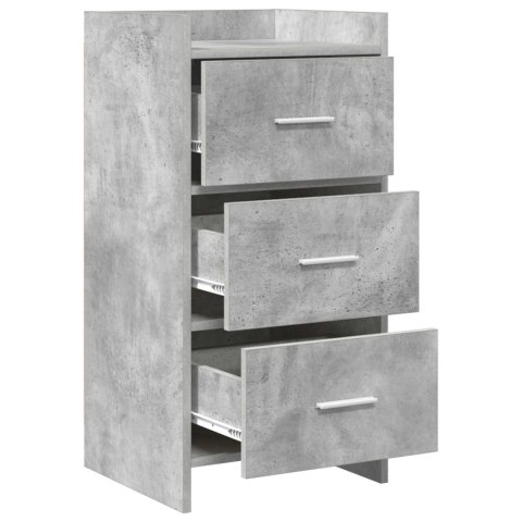 BUFET BETONOWY SZARY 40X36X80CM DREWNO INŻYNIERYJNE