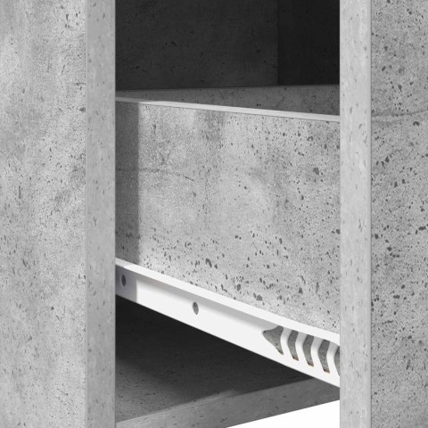 BUFET BETONOWY SZARY 40X36X80CM DREWNO INŻYNIERYJNE