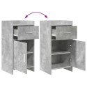 BUFET BETONOWY SZARY 40X36X80CM DREWNO INŻYNIERYJNE