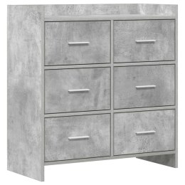 VidaXL Bufet Betonowy szary 75 x 33 x 80 cm Drewno inżynieryjne