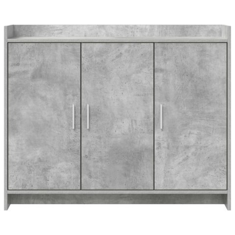 BUFET BETONOWY SZARY 98,5X33X80CM DREWNO INŻYNIERYJNE