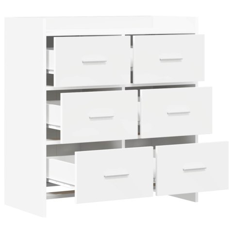 VidaXL Bufet Biały 75 x 33 x 80 cm Drewno inżynieryjne