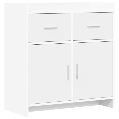 BUFET BIAŁY 75X36X80CM DREWNO INŻYNIERYJNE