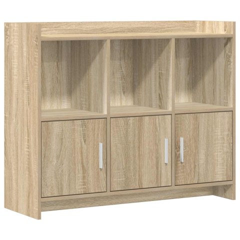 BUFET DĄB SONOMA 98,5X33X80CM DREWNO INŻYNIERYJNE