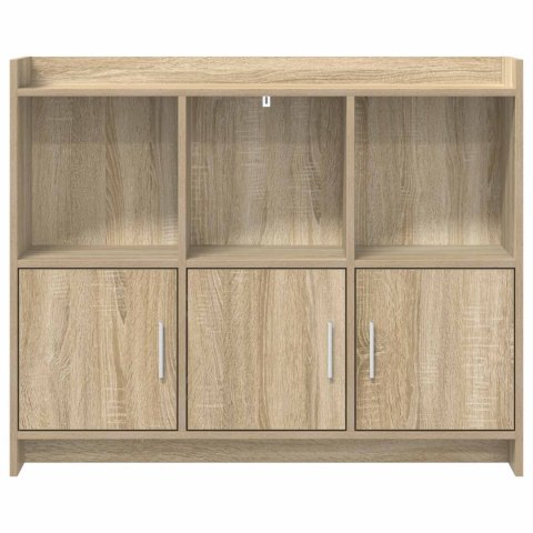 BUFET DĄB SONOMA 98,5X33X80CM DREWNO INŻYNIERYJNE