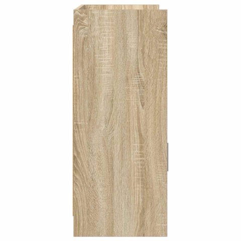 BUFET DĄB SONOMA 98,5X33X80CM DREWNO INŻYNIERYJNE