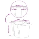 SKRZYNKI NA KWIATY DO PALET EURO 12 PCS BRĄZOWY 14X9X9,5CM