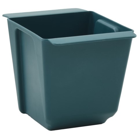 SKRZYNKI NA KWIATY DO PALET EURO 12 PCS ZIELONY 14X9X9,5CM