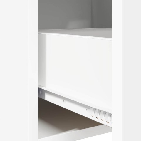 SZAFKI NOCNE 2 PCS BIAŁY 40X30X60CM DREWNO INŻYNIERYJNE