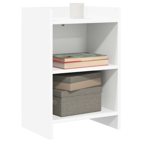 SZAFKI NOCNE 2 PCS BIAŁY 40X30X60CM DREWNO INŻYNIERYJNE