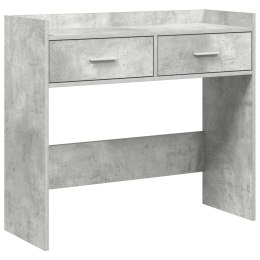 VidaXL Konsola Betonowy szary 90 x 35 x 80 cm Drewno inżynieryjne