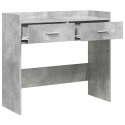 VidaXL Konsola Betonowy szary 90 x 35 x 80 cm Drewno inżynieryjne