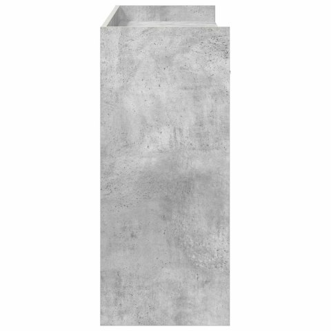 VidaXL Konsola Betonowy szary 90 x 35 x 80 cm Drewno inżynieryjne