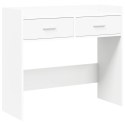 VidaXL Konsola Biały 90 x 35 x 80 cm Drewno inżynieryjne