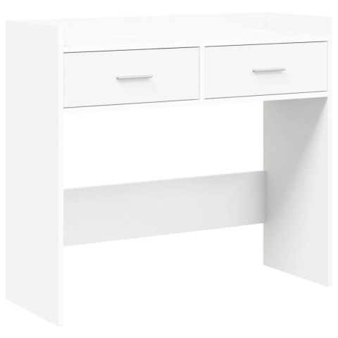 VidaXL Konsola Biały 90 x 35 x 80 cm Drewno inżynieryjne
