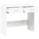 VidaXL Konsola Biały 90 x 35 x 80 cm Drewno inżynieryjne