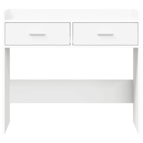VidaXL Konsola Biały 90 x 35 x 80 cm Drewno inżynieryjne
