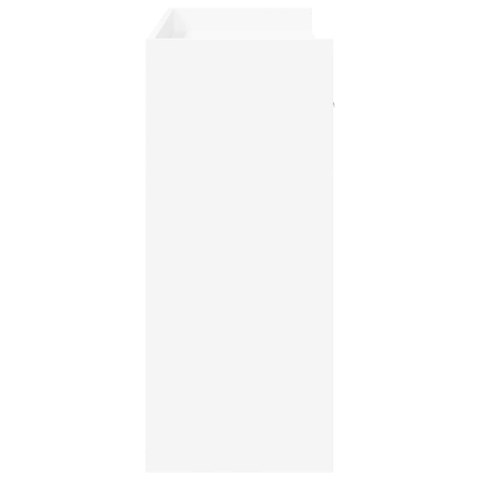 VidaXL Konsola Biały 90 x 35 x 80 cm Drewno inżynieryjne