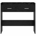 VidaXL Konsola Czarny dąb 90 x 35 x 80 cm Drewno inżynieryjne
