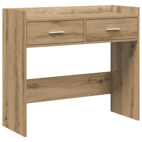 VidaXL Konsola Dąb artisan 90 x 35 x 80 cm Drewno inżynieryjne