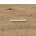 VidaXL Konsola Dąb artisan 90 x 35 x 80 cm Drewno inżynieryjne