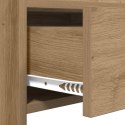 VidaXL Konsola Dąb artisan 90 x 35 x 80 cm Drewno inżynieryjne