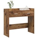 VidaXL Konsola Stare drewno 90 x 35 x 80 cm Drewno inżynieryjne