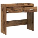VidaXL Konsola Stare drewno 90 x 35 x 80 cm Drewno inżynieryjne