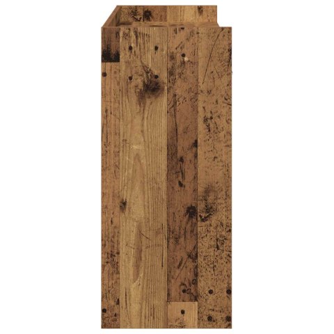 VidaXL Konsola Stare drewno 90 x 35 x 80 cm Drewno inżynieryjne