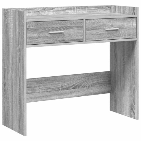VidaXL Konsola Szary Sonoma 90 x 35 x 80 cm Drewno inżynieryjne
