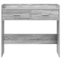 VidaXL Konsola Szary Sonoma 90 x 35 x 80 cm Drewno inżynieryjne