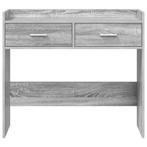 VidaXL Konsola Szary Sonoma 90 x 35 x 80 cm Drewno inżynieryjne