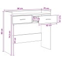 VidaXL Konsola Szary Sonoma 90 x 35 x 80 cm Drewno inżynieryjne