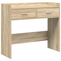 VidaXL Konsola dąb Sonoma 90 x 35 x 80 cm Drewno inżynieryjne