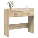 VidaXL Konsola dąb Sonoma 90 x 35 x 80 cm Drewno inżynieryjne