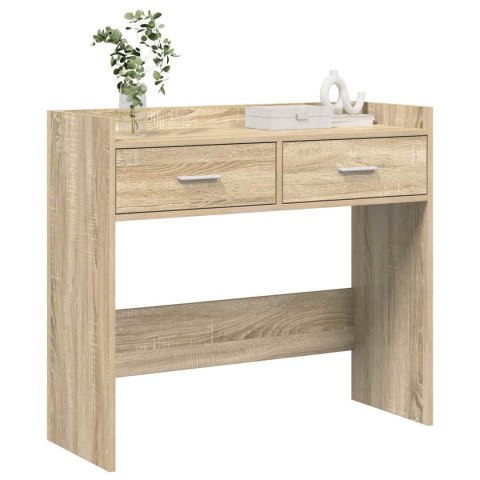 VidaXL Konsola dąb Sonoma 90 x 35 x 80 cm Drewno inżynieryjne