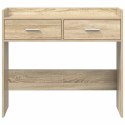 VidaXL Konsola dąb Sonoma 90 x 35 x 80 cm Drewno inżynieryjne